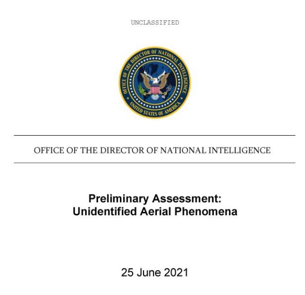 美国的非机密UFO报告出炉