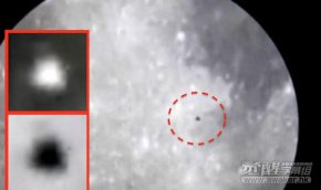 UFO猎人拍到三角形物体飞过月球表面