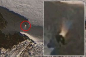google地图发现南极神秘物体